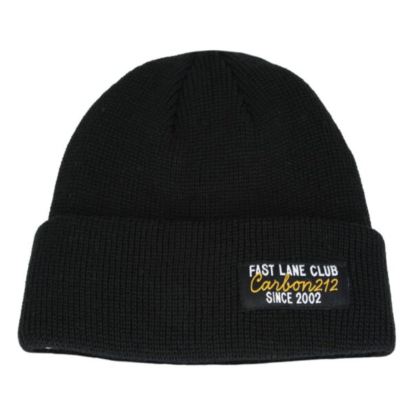 Carbon212 Fast Lane Club Since 2002 Trawler Docker Beanie - Black