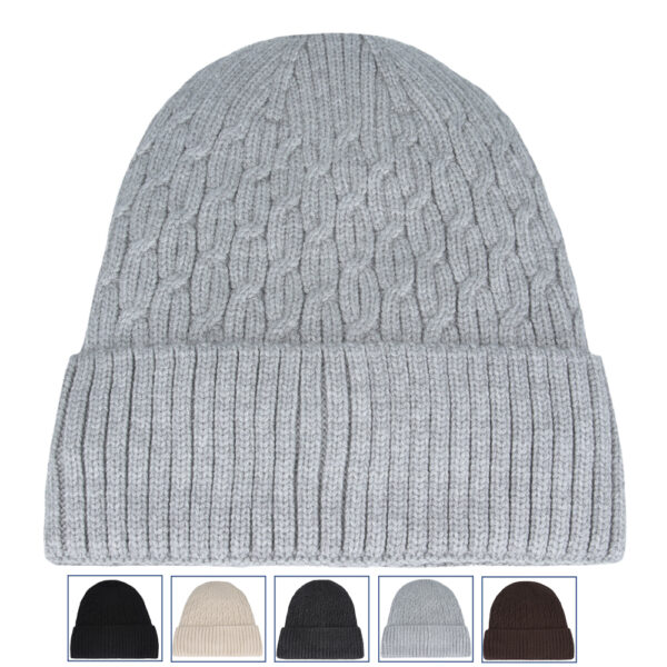 Cable Knit Trawler Beanie - Assorted Colours